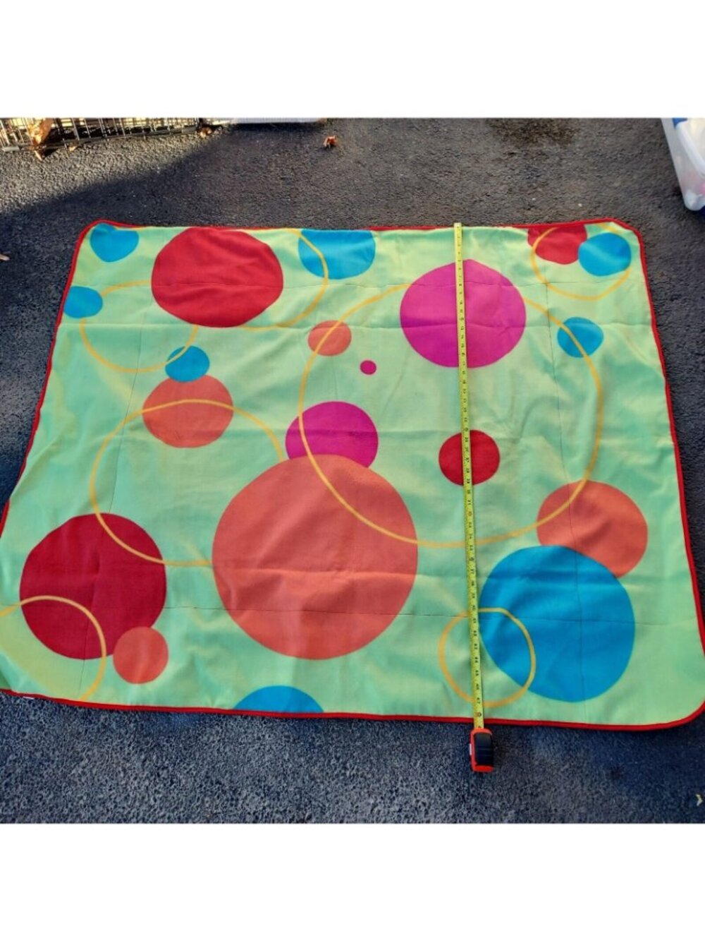Travel Blanket On The Go Water Resistance 48"x 58" Fleece Inside Easy Carry - Picture 5 of 15